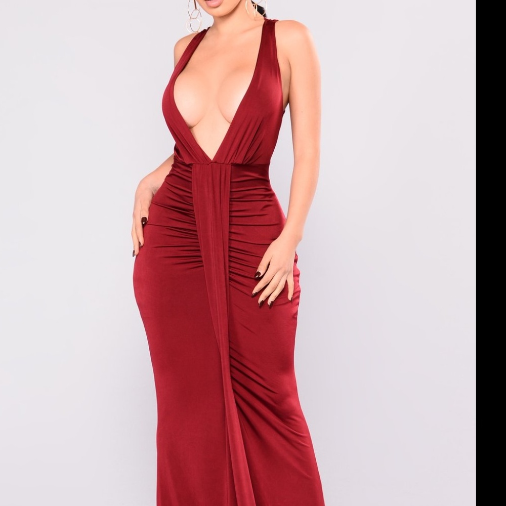 NEW red gown dress